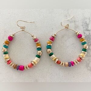 Round Beaded Earrings